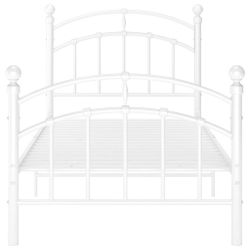 vidaXL Bett Bettgestell Weiß Metall 100x200 günstig online kaufen