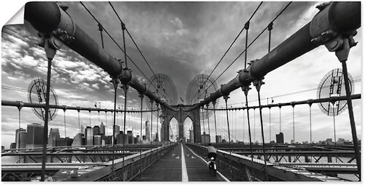 Artland Wandbild "Brooklyn Bridge New York III", Brücken, (1 St.), als Lein günstig online kaufen