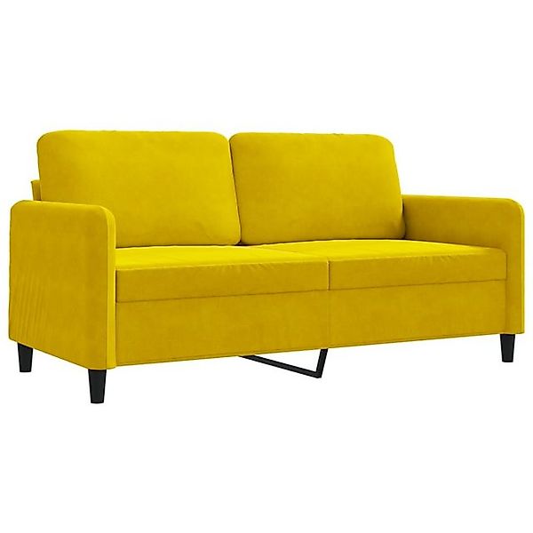 vidaXL Sofa, 2-Sitzer-Sofa Gelb 140 cm Samt günstig online kaufen