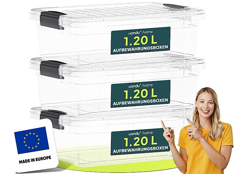 uandu home Aufbewahrungsbox mit Deckel groß günstig online kaufen