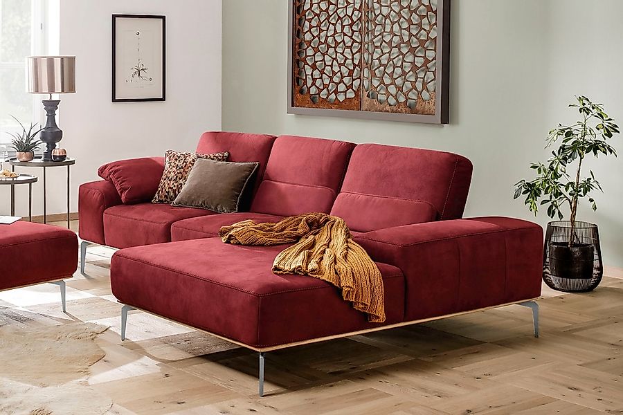 W.SCHILLIG Ecksofa "run, Designsofa mit tollem Sitzkomfort, L-Form", mit el günstig online kaufen