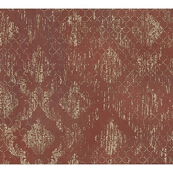 AS Creation Tapete Pop Up Panel Selbstklebend Ornament 250 x 52 cm Rot-Gold günstig online kaufen