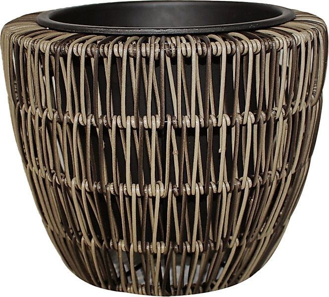 Trend Line Pflanzkübel TrendLine Polyrattan Pflanztopf günstig online kaufen