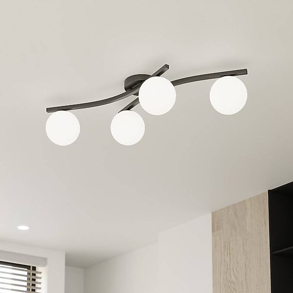 Deckenlampe Opus, Länge 85 cm, opal, Länge 84 cm, 4-flg. günstig online kaufen