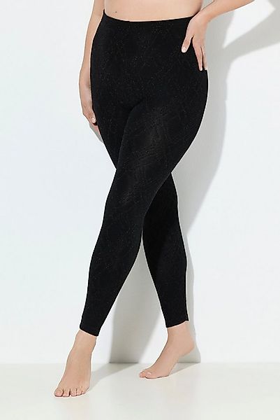 Ulla Popken Feinstrumpfhose Strumpf-Leggings gemustert Glitter günstig online kaufen
