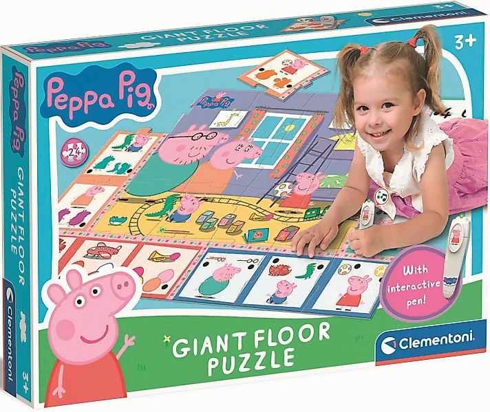 Clementoni® Puzzle Quiz-Bodenpuzzle Peppa Pig, 24 günstig online kaufen