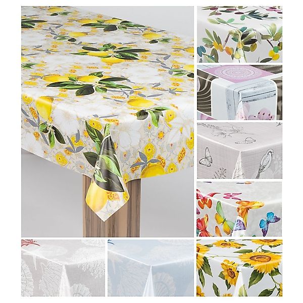 laro Tischdecke laro Wachstuch-Tischdecke Wachstischdecke Gartentischdecke günstig online kaufen
