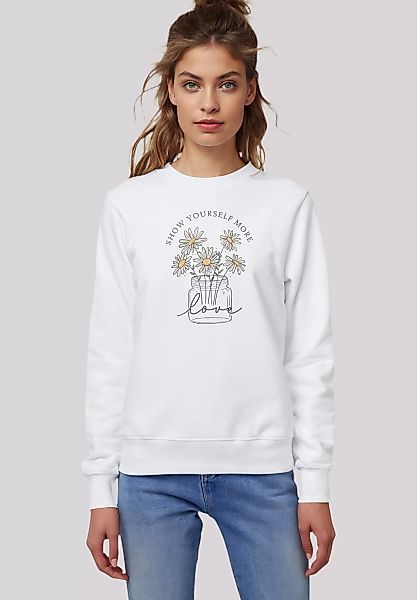 F4NT4STIC Sweatshirt "Flower show yourself more love", Premium Qualität günstig online kaufen