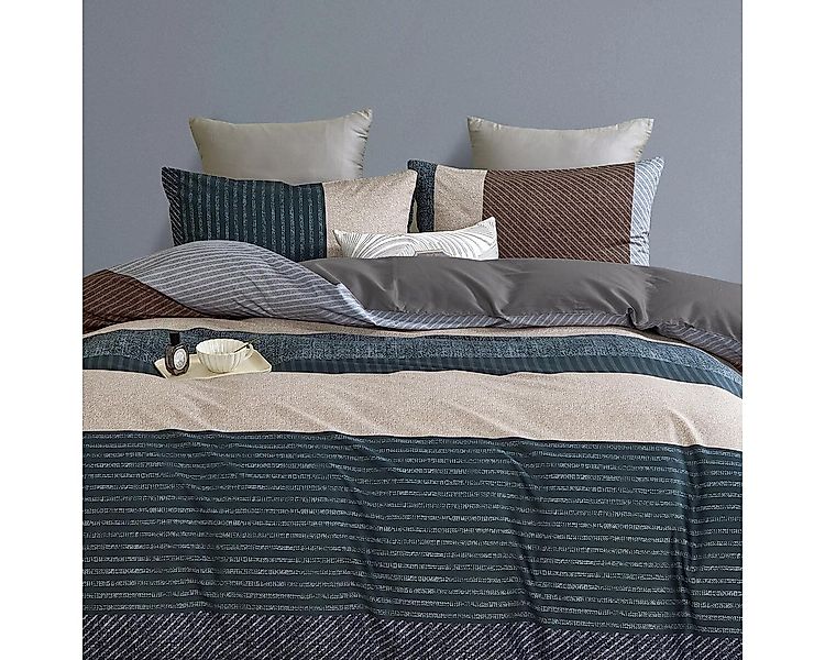 TRAUMSCHLAF Bettwäsche Newport, Mako Satin, 2 teilig, Lusxus Streifen mit s günstig online kaufen
