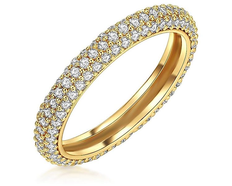 Lulu & Jane Fingerring gelbgold, mit Zirkonia günstig online kaufen