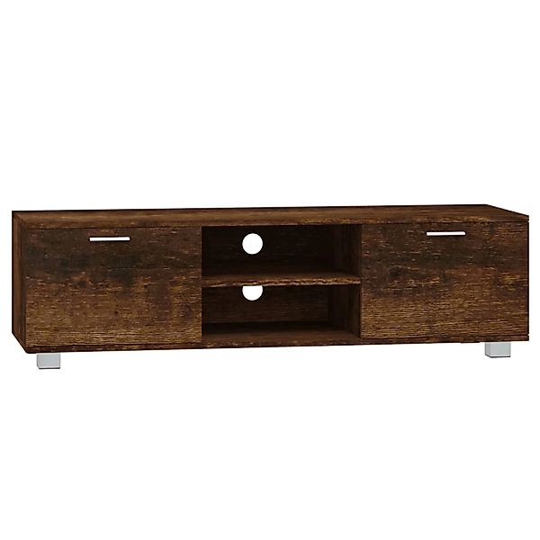 vidaXL TV-Schrank Räuchereiche 140x40,5x35 cm Holzwerkstoff 342626 günstig online kaufen