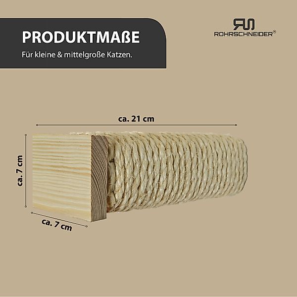 Rohrschneider Katzen-Kletterwand Katzentreppe Wand natur Wandelement günstig online kaufen