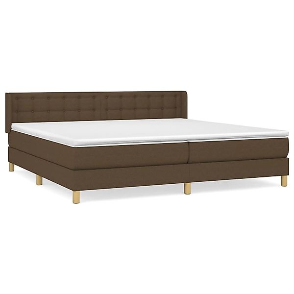 vidaXL Boxspringbett mit Matratze Dunkelbraun 200x200 cm Stoff 3130620 günstig online kaufen
