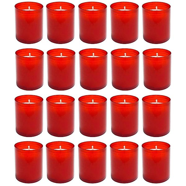 HAC24 Grabkerze Grablicht Rot Kleine Friedhofskerzen günstig online kaufen