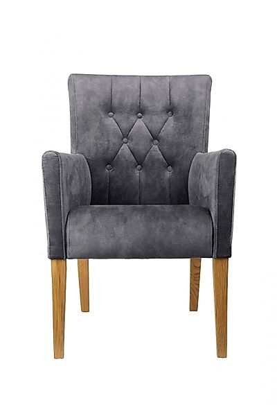 Home affaire Armlehnstuhl »Cortega Esszimmerstuhl mit Knopfheftung« () 1 St günstig online kaufen