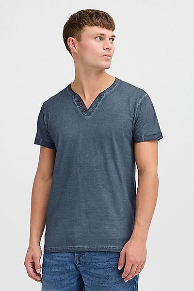 !Solid Rundhalsshirt SDTino Kurzarmshirt mit Knopfleiste günstig online kaufen