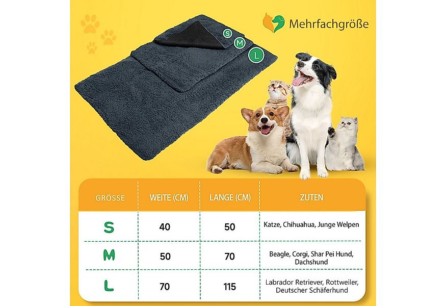 nobleza Hundematte Selbstheizende Decke für Hunde & Katzen Haustiere Wärmem günstig online kaufen