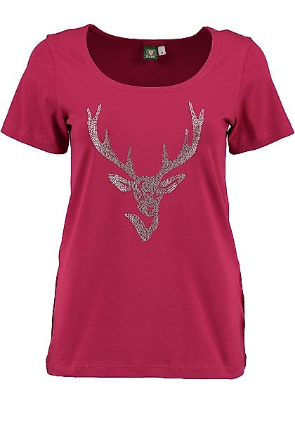 OS Trachten Trachtenshirt Xilavo Rundhalsausschnitt günstig online kaufen