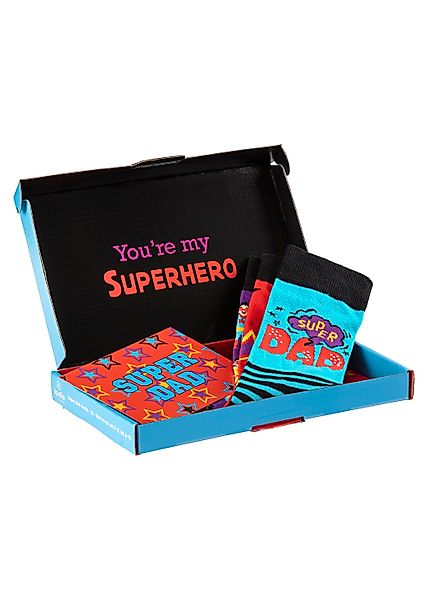 Apollo Socken "Geschenkbox Super-Dad oder Best Dad", (3er Pack), verschiede günstig online kaufen