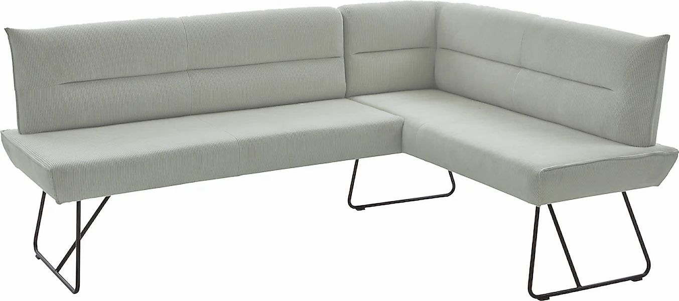NIEHOFF SITZMÖBEL Eckbank "Conny" mit Micro-Federkern, Bezug Cord, Gestell günstig online kaufen