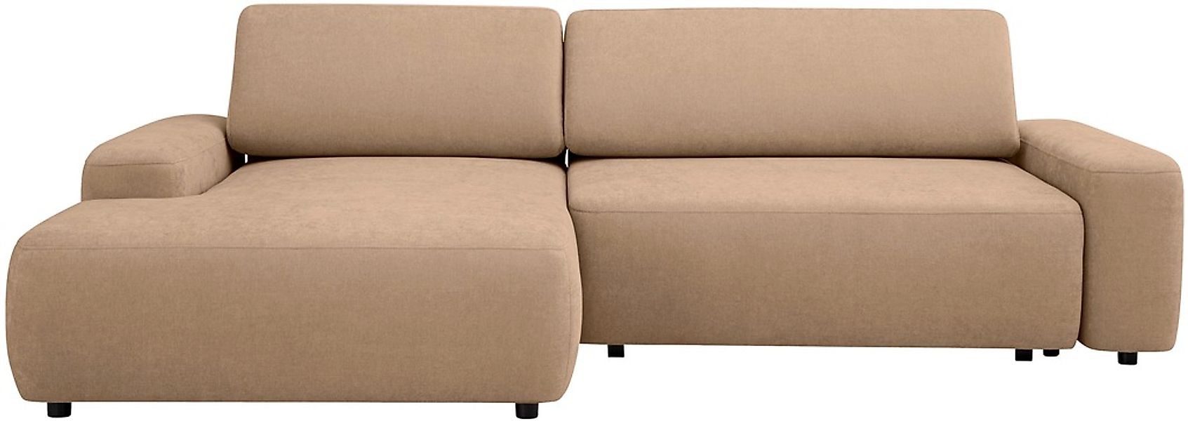 INOSIGN Ecksofa »TORGE (264cm), Schlafsofa in Cord, Samtvelours o Struktur günstig online kaufen