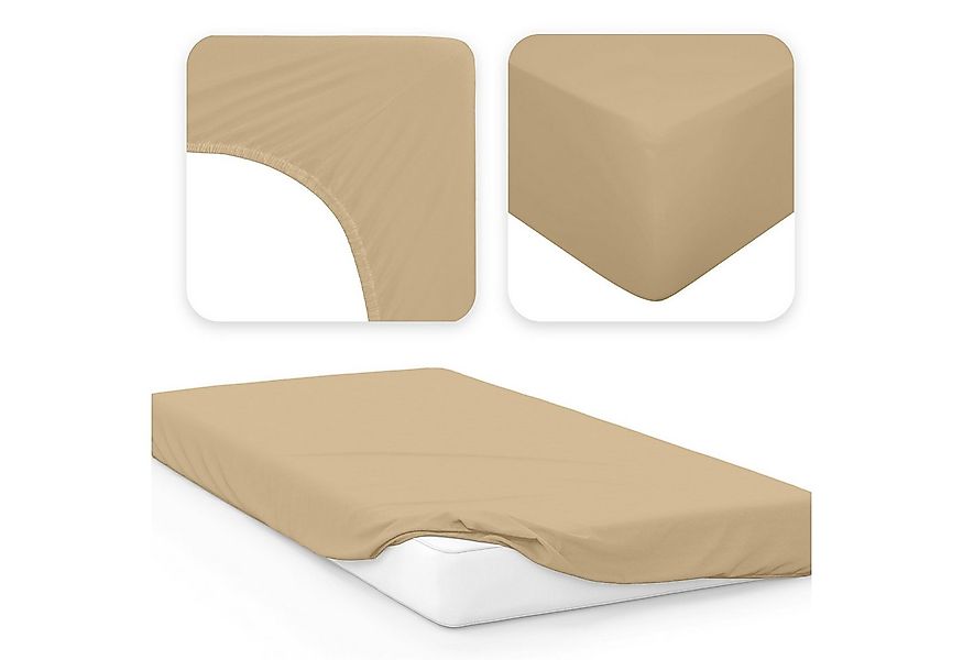 Jacobson Spannbettlaken BOXSPRING & ÜBERLÄNGE aus 100% Baumwolle, für hohe günstig online kaufen