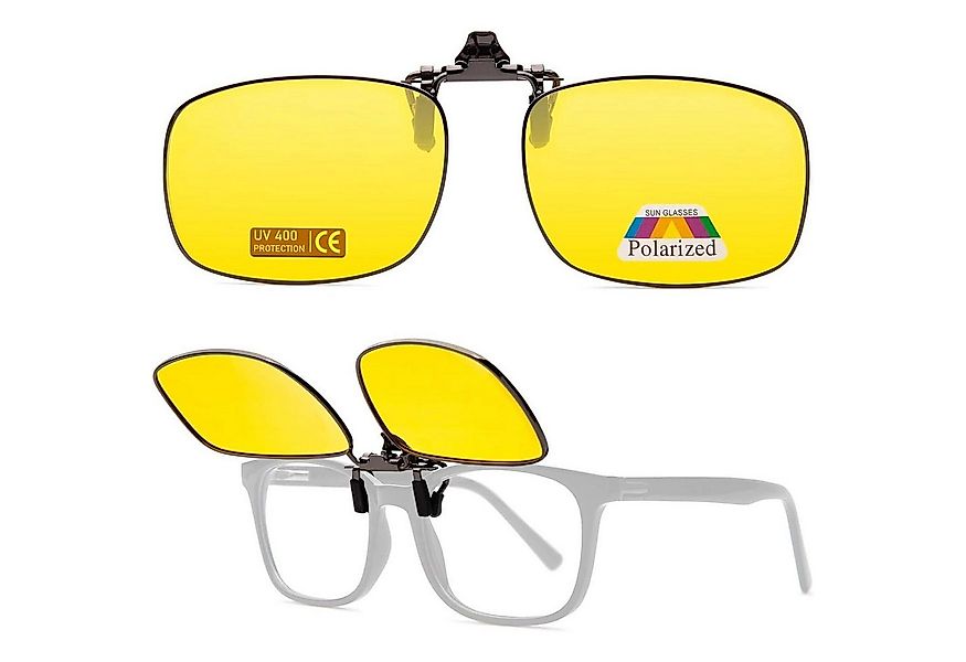 LuxusKollektion Sonnenbrille Sonnenbrille Clip On Nachtfahrbrille mit Metal günstig online kaufen
