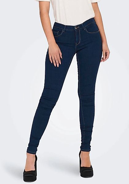 ONLY Skinny-fit-Jeans "ONLRAIN LIFE REG SKINNY DNM" mit Gürtelschlaufen günstig online kaufen