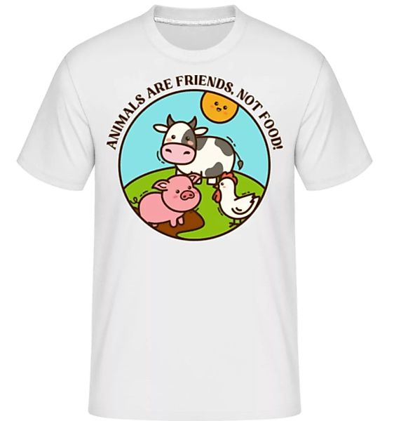 Animals Are Friends Not Food · Shirtinator Männer T-Shirt günstig online kaufen