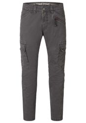 Timezone Herren Cargo Hose REGULAR BENTZ - Regular Fit - Beige Blau Grau Gr günstig online kaufen