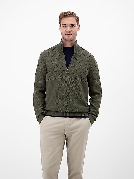LERROS Strickpullover mit Zipper und Stehkragen, günstig online kaufen