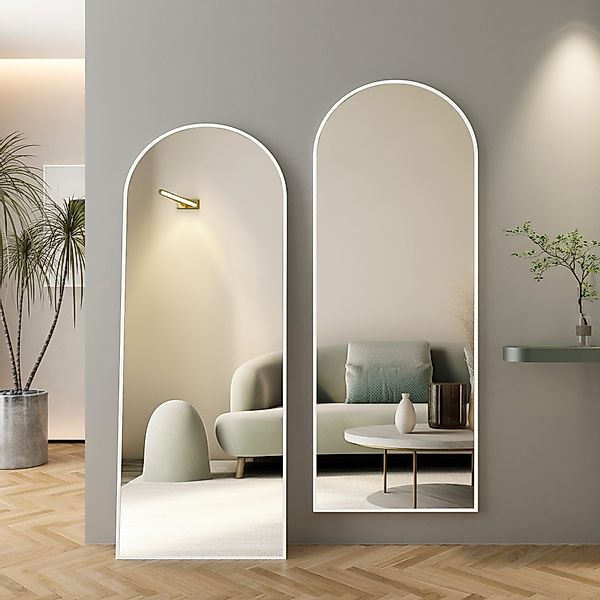 Boromal Ganzkörperspiegel Standspiegel Wandspiegel groß Schwarz günstig online kaufen