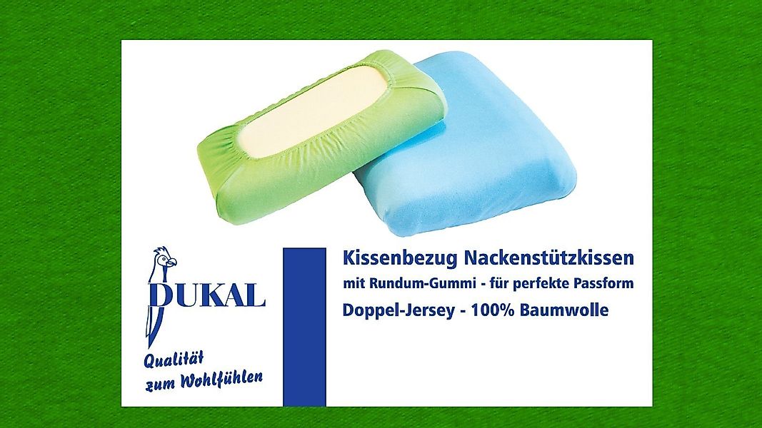 DUKAL Kissenbezüge Nackenstützkissen, aus hochwertigem DOPPEL-Jersey, (1 St günstig online kaufen