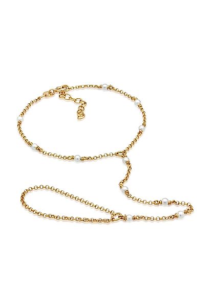 Elli Armkette Hand Chain Handkette Muschelkernperlen günstig online kaufen