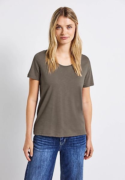 STREET ONE V-Shirt im soften Baumwoll-Mix günstig online kaufen