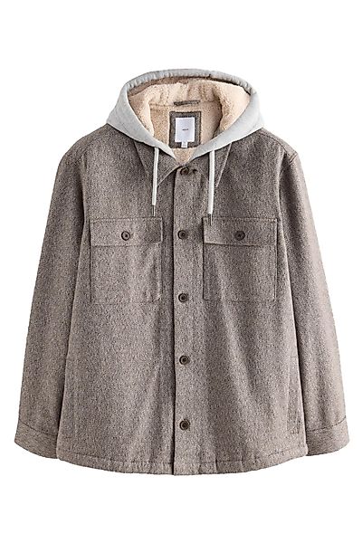 Next Hemdjacke Strukturierte Hemdjacke mit Kapuze günstig online kaufen