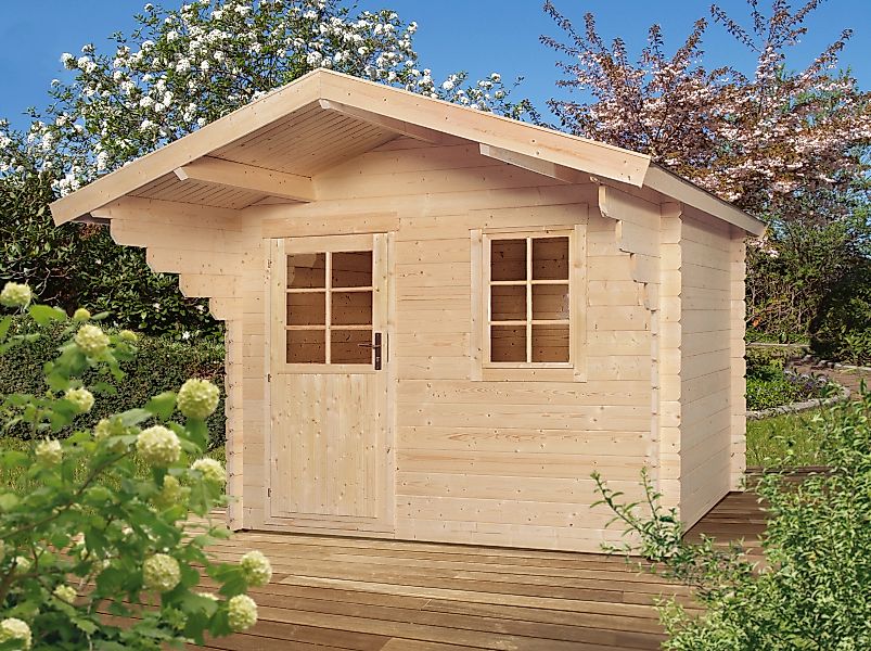 Kiehn-Holz Gartenhaus KH 28-016 Natur Unbehandelt 300 cm x 230 cm günstig online kaufen