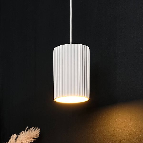 OSRAM Hängelampe Decor Plaster Routes Tube, weiß, Gips, E27 günstig online kaufen