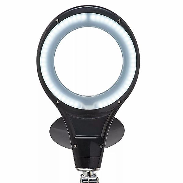 LED-Arbeitsplatzleuchte MAULmakro, schwarz, 46 cm, Standfuß günstig online kaufen