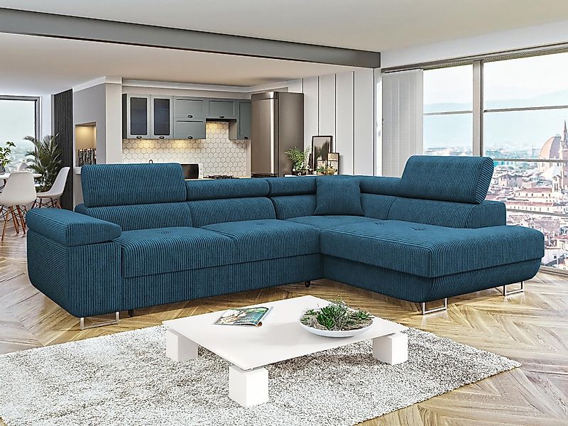 MIRJAN24 Ecksofa Torezio Cord, mit Bettkasten günstig online kaufen