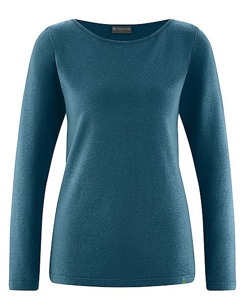 HempAge Langarmshirt DH673 Modisches Langarmshirt mit U-Boot Ausschnitt günstig online kaufen
