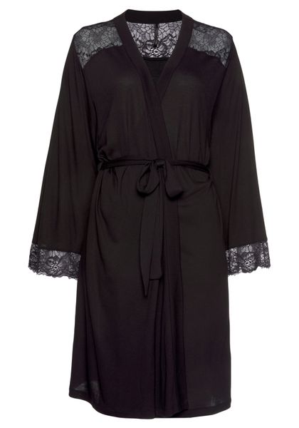 LASCANA Kimono, Kurzform, Viskose, Gürtel, mit günstig online kaufen