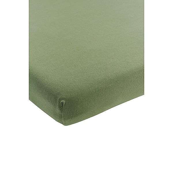 Meyco Baby Spannbettlaken Olive Green, Jersey, günstig online kaufen