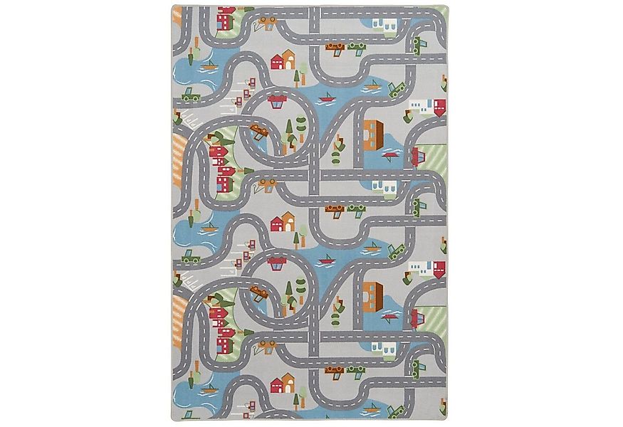 Snapstyle Kinderteppich Kinder Spiel Straßenteppich Fun Town, Rechteckig, H günstig online kaufen