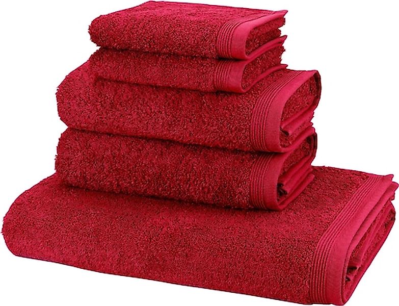 Möve Handtuch Set »Basic« 5tlg.-Set: 2xGäste- 2xHand- und 1xBadetuch in Wal günstig online kaufen