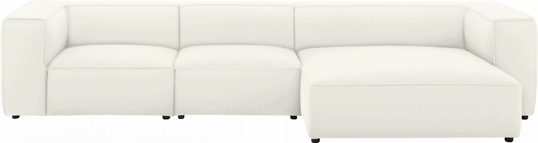 W.SCHILLIG Ecksofa "around-the-block", mit eleganter Biese, mit Federkern, günstig online kaufen