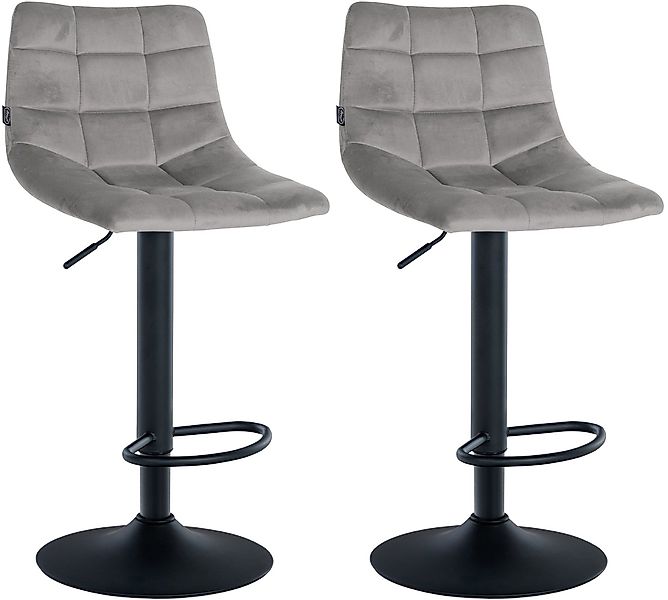 CLP Barhocker Jerry Samt (2er Set, günstig online kaufen