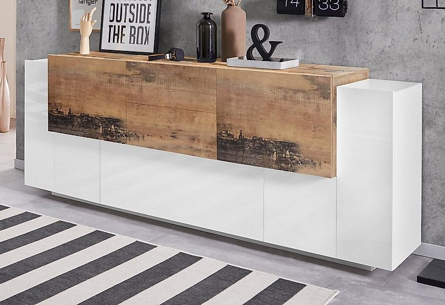 INOSIGN Sideboard Coro, Kommode, Schrank, Kredenz, grifflos mit Einlegeböde günstig online kaufen