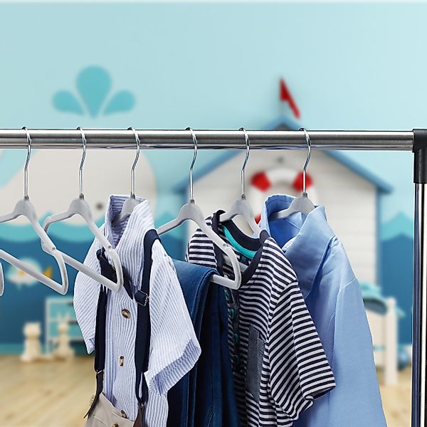 relaxdays Kleiderbügel Kinderkleiderbügel Samt, (30er Set, günstig online kaufen