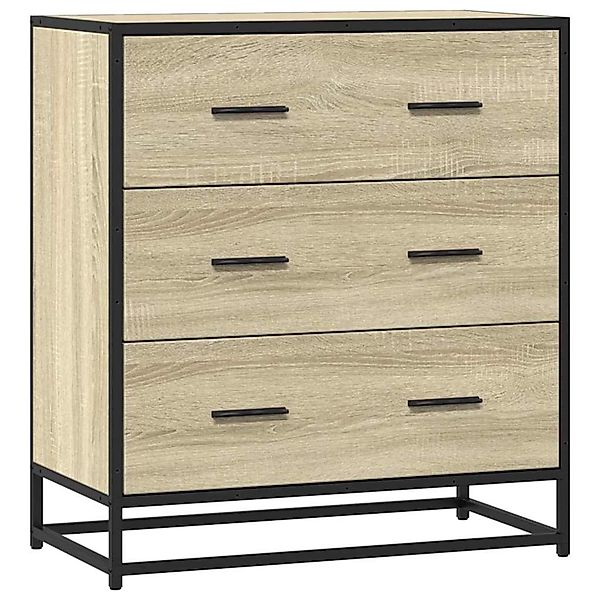 vidaXL Sideboard Sonoma-Eiche 68x35x76 cm Holzwerkstoff und Metall 848970 günstig online kaufen
